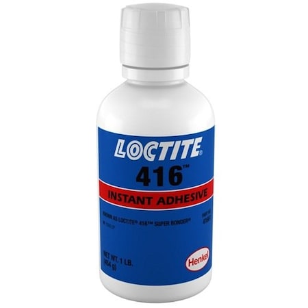 Henkel General Purpose Instant Adhesive, Gap Filling Plastic, Bottle, Viscous Liquid 416 1LB IDH 209589